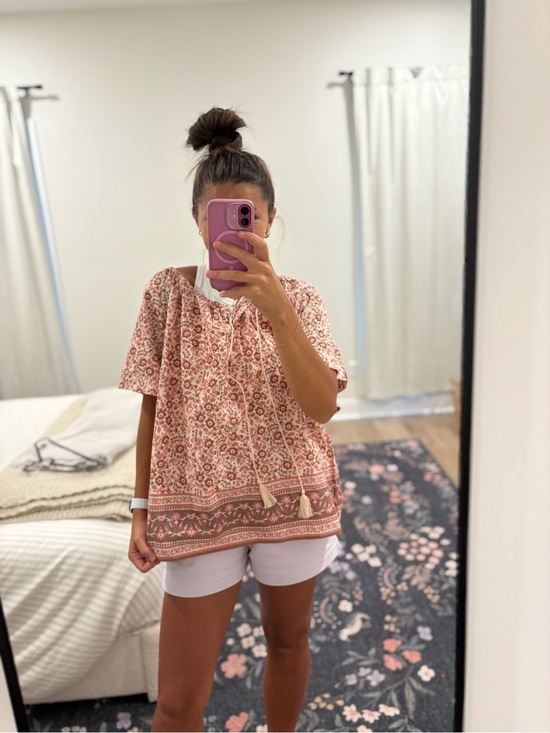Faherty Tops - NWT Faherty Floral Peasant Blouse Size Medium